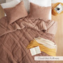 Comfort Spaces Kyla Double Diamond Quilted Teddy Comforter Set