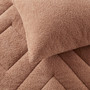 Comfort Spaces Kyla Double Diamond Quilted Teddy Comforter Set