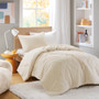 Comfort Spaces Kyla Double Diamond Quilted Teddy Comforter Set