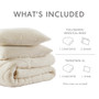 Comfort Spaces Kyla Double Diamond Quilted Teddy Comforter Set