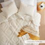 Comfort Spaces Kyla Double Diamond Quilted Teddy Comforter Set