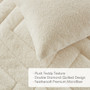 Comfort Spaces Kyla Double Diamond Quilted Teddy Comforter Set