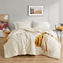 Comfort Spaces Kyla Double Diamond Quilted Teddy Comforter Set