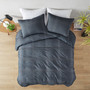 Croscill Casual Anders Charcoal 3 Piece Duvet Set