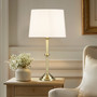 Hampton Hill Aelorian Antique Brass Table Lamp 28"H