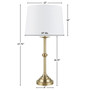 Hampton Hill Aelorian Antique Brass Table Lamp 28"H