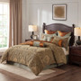 Hampton Hill Canovia Springs Brown 10 Piece Jacquard Comforter Set