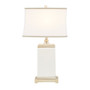 Hampton Hill Colette Ivory Rectangular Ceramic Table Lamp