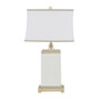 Hampton Hill Colette Ivory Rectangular Ceramic Table Lamp
