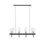 Hampton Hill Fairmount Black/Silver 8-Light Traditional Chandelier with Drum Shades