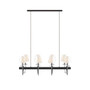 Hampton Hill Fairmount Black/Silver 8-Light Traditional Chandelier with Drum Shades