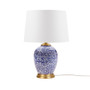 Hampton Hill Mystique Blue Blue Ceramic Ginger Jar Table Lamp