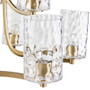 Hampton Hill Opulentia Antique Brass 9-light Round Tiered Chandelier with Textured Glass Shades