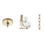 Hampton Hill Opulentia Antique Brass 9-light Round Tiered Chandelier with Textured Glass Shades