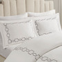 Croscill Home Villa Steel Gray 3 Piece Grey Duvet Set