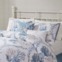 Harbor House Pismo Beach Blue/White 6 Piece Oversized Cotton Comforter Set with Throw Pillows