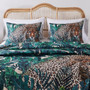 Jungle Cat Teal Sham Jungle Cat Teal Sham