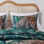 Jungle Cat Teal Sham Jungle Cat Teal Sham