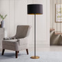 INK+IVY Hunts Gold/Black Metal Floor Lamp