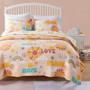 Cassidy Peach Quilt Set