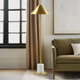 INK+IVY Brillora Gold/Marble Floor lamp