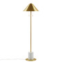 INK+IVY Brillora Gold/Marble Floor lamp