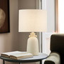 INK+IVY Alarid Cream 16" Ceramic Table Lamp