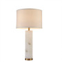 INK+IVY Prague White/Gold Alabaster Table Lamp