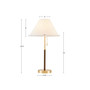 INK+IVY Bromley Gold/Brown Two Tone Pull-chain Table Lamp