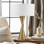 INK+IVY Elixir Gold Gold Hourglass Metal Table Lamp