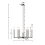 INK+IVY Renzetti Silver 6-Light Contemporary Candelabra Styled Chandelier