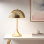 INK+IVY Bryson Gold Dome-Shaped 2-Light Metal Table Lamp