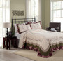 Brooke Embroidered Floral Quilted Bedspread