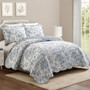 Garden Toile 3-Piece Reversible Quilt Set