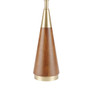 INK+IVY Chrislie Gold/Brown Triangular Table Lamp