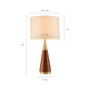 INK+IVY Chrislie Gold/Brown Triangular Table Lamp