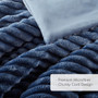 Intelligent Design Avril Fluffy Ribbed Plush Comforter Set