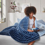 Intelligent Design Avril Fluffy Ribbed Plush Comforter Set