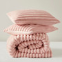 Intelligent Design Avril Fluffy Ribbed Plush Comforter Set