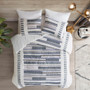 INK+IVY Serena 3 Piece Cotton Printed Comforter Set w/ trims