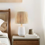 INK+IVY Ethra White Ceramic Table Lamp