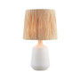 INK+IVY Ethra White Ceramic Table Lamp