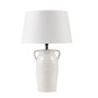 INK+IVY Everly White Ceramic Table Lamp with Handles