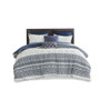 INK+IVY Mila 3 Piece Cotton Duvet Cover Set with Chenille Tufting