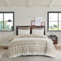 INK+IVY Mila 3 Piece Cotton Duvet Cover Set with Chenille Tufting