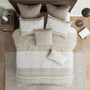 INK+IVY Mila 3 Piece Cotton Duvet Cover Set with Chenille Tufting