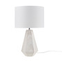 INK+IVY Flinn Natural Whitewash 23" Resin Table Lamp with Faux Wood Texture