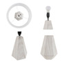 INK+IVY Flinn Natural Whitewash 23" Resin Table Lamp with Faux Wood Texture