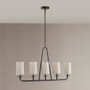 INK+IVY Serenitie Bronze 5-Light Linear Chandelier