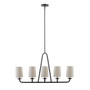 INK+IVY Serenitie Bronze 5-Light Linear Chandelier
